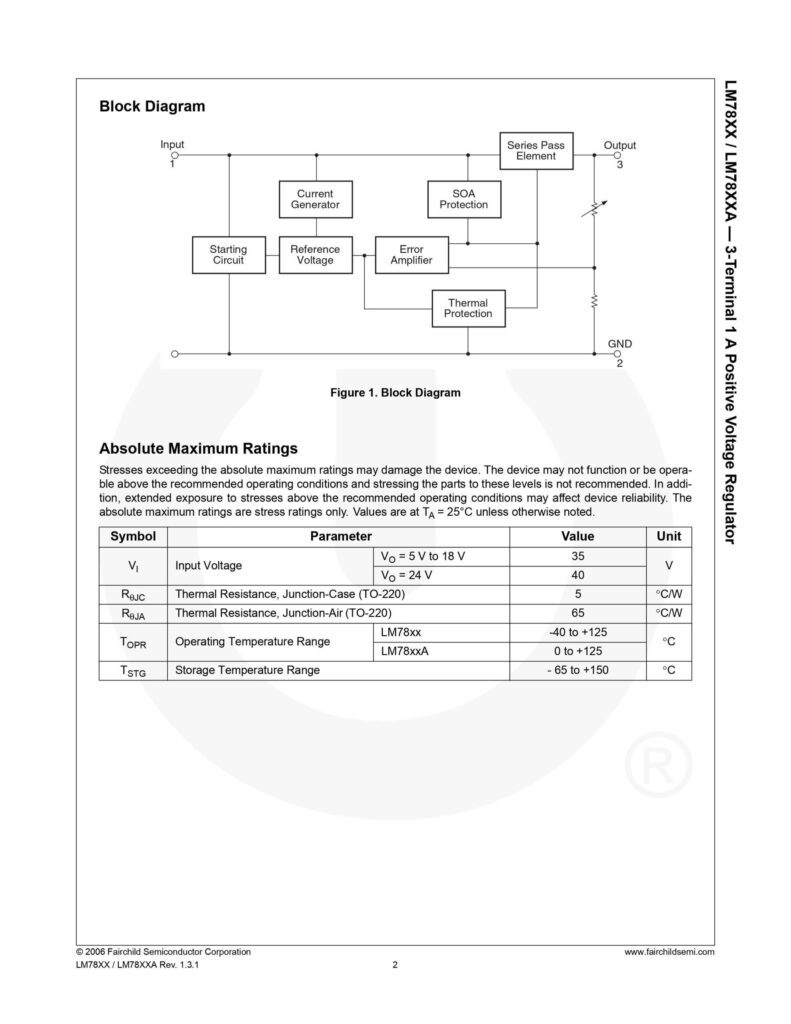 LM7812 POSITIVE VOLTAGE REGULATOR TO-220
