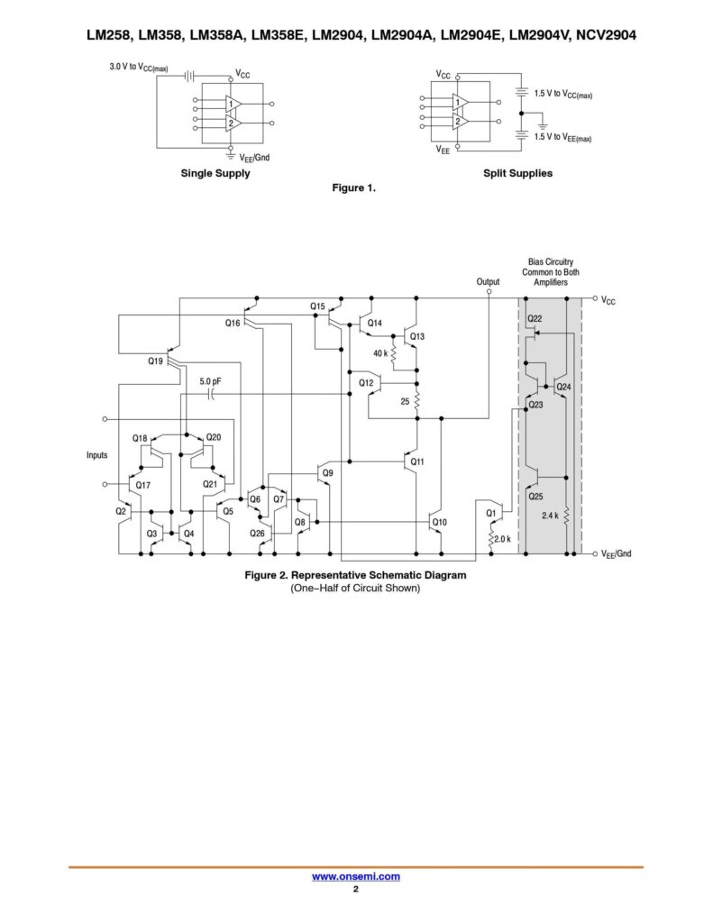 LM358 SINGLE SUPPLY DUAL OPERATIONAL AMPLIFIER SOIC-8