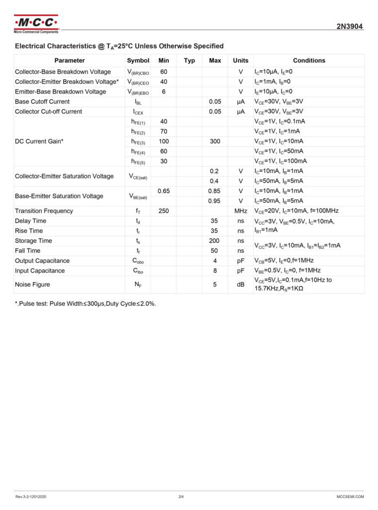 2N3904 NPN Transistor TO-92: Build Smarter, And Create Better!