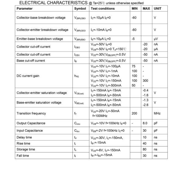 MMBT2907A 2F The Reliable PNP Transistor SOT-23 For Next-Gen Electronics