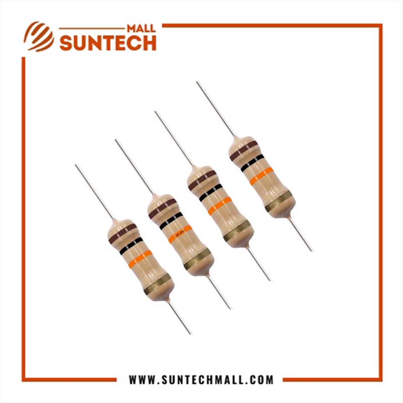 10K Ohm 1/2W 5% Carbon Film Fixed Resistor