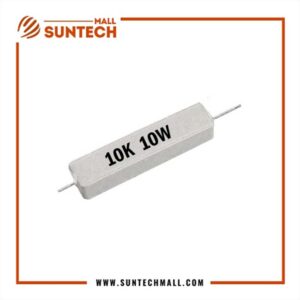 10K Ohm 10W 5% Fix Wire wound Cement Resistor