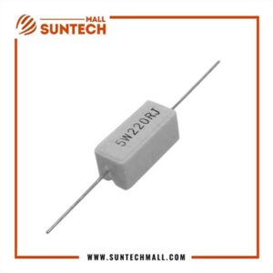 220 Ohm 5W 5% Fix Wire wound Cement Resistor