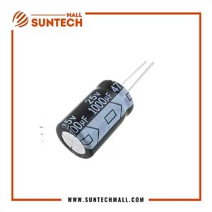 25V 100uF aluminum electrolytic capacitor