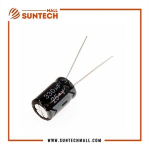 25V 330uF aluminum electrolytic capacitor