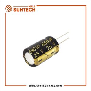 25V 680uF aluminum electrolytic capacitor