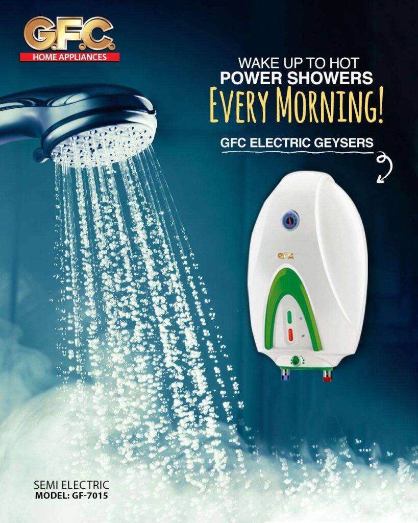 GFC SEMI INSTANT ELECTRIC GEYSER 25 LITERS