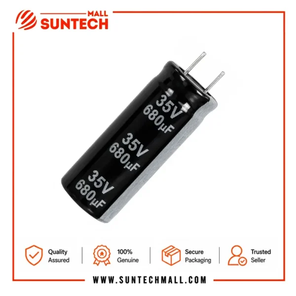 35V 680uF aluminum electrolytic capacitor