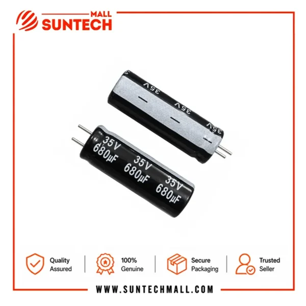 35V 680uF aluminum electrolytic capacitor