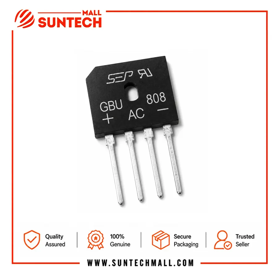 GBU08 1000V 8A BRIDGE RECTIFIER DIP 1 GBU08 1000V 8A BRIDGE RECTIFIER DIP