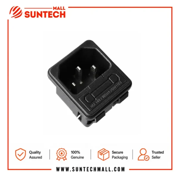 POWER SOCKET WITH FUSE HOLDERS FOR UPS