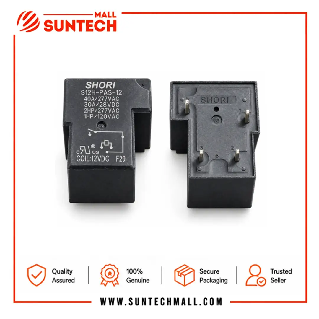 S12H PAS 12 12VDC Power Relay 40A 277VAC 4Pins 1 S12H-PAS-12 12VDC