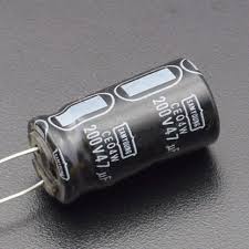 200V 47uF aluminum electrolytic capacitor
