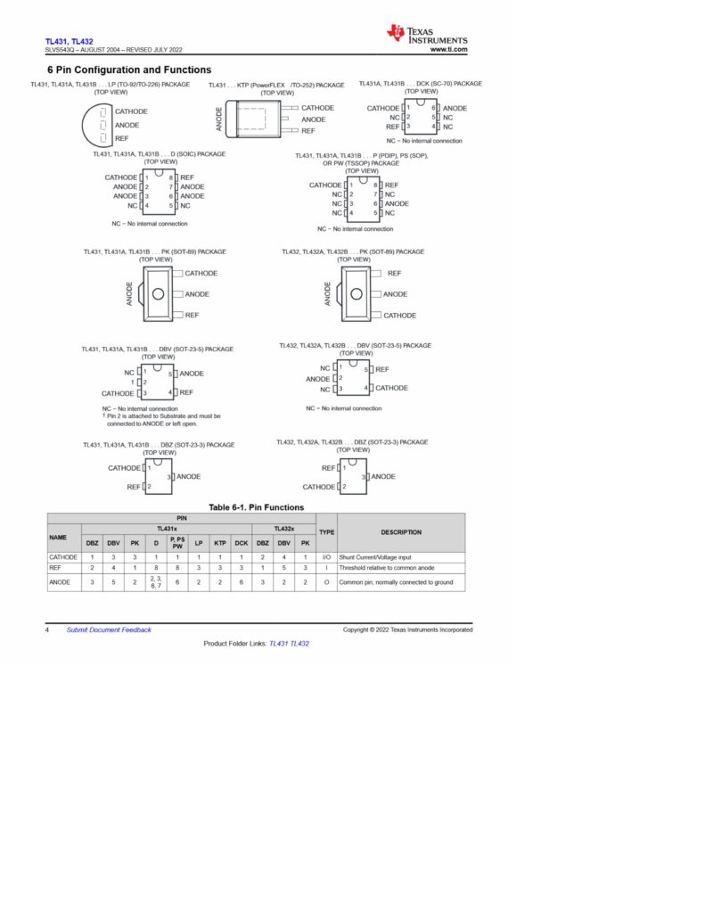 TL431 SMD PRICISION SHUNT REGULATOR SOP-8