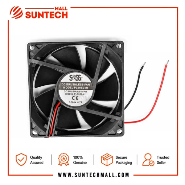 Sass HD80S24H 0.7A 2Line 24 Volt Dc Fan