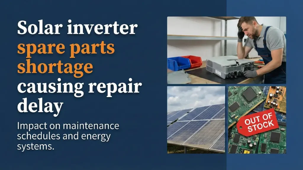Solar inverter spare parts shortage causing repair delay in Pakistan