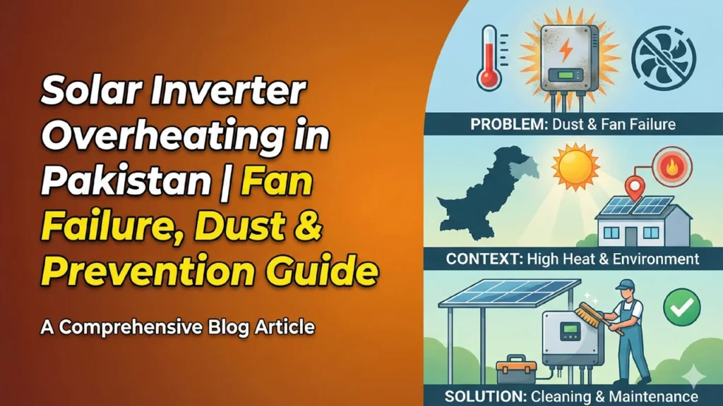 Solar Inverter Overheating in Pakistan Linked to Fan Failure and Dust – Technicians Issue Serious Warning 2 Solar inverter overheating caused by cooling fan failure