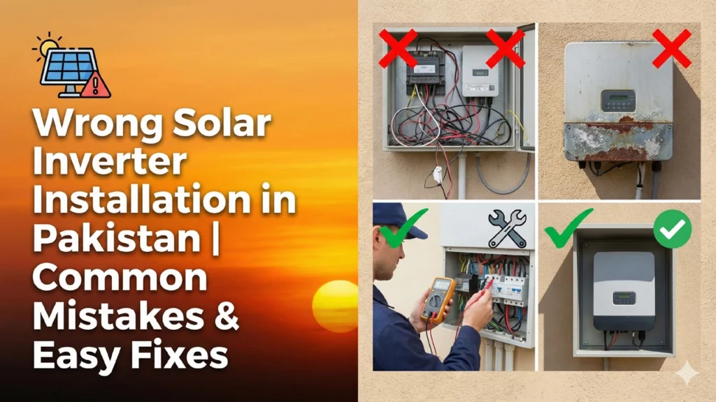 Wrong solar inverter installation causing damage in Pakistan homes