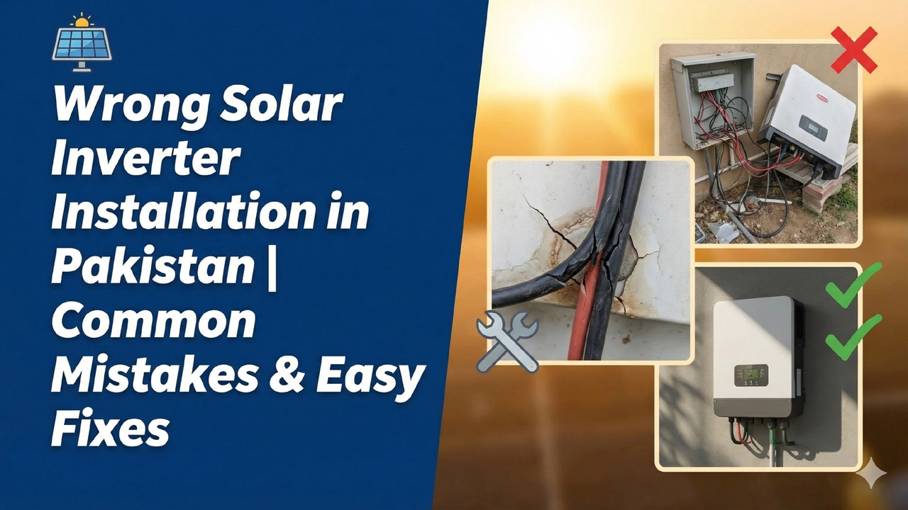 Wrong solar inverter installation causing damage in Pakistan homes