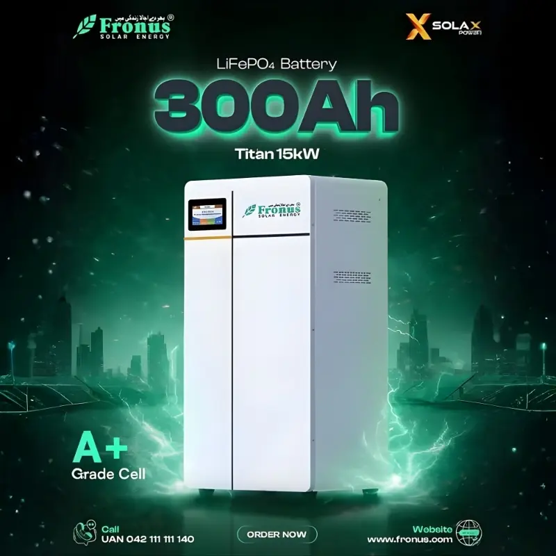 FRONUS LifePO4 Battery Titan 15KWh 51.2V 300A battery bank