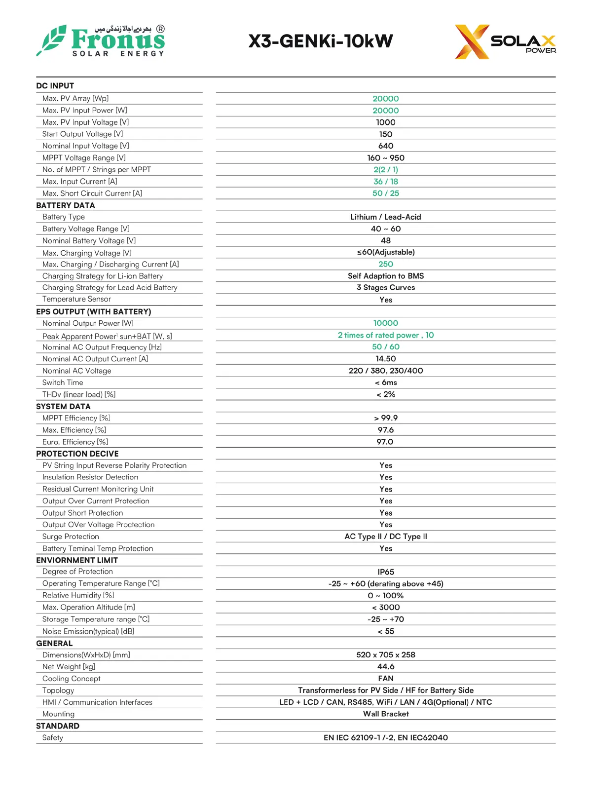 Solax Power 10.5kw 48V X3 Neo Solar inverter Three phase 2 Solax Power 10.5kw 48V X3 Neo Solar inverter Three phase