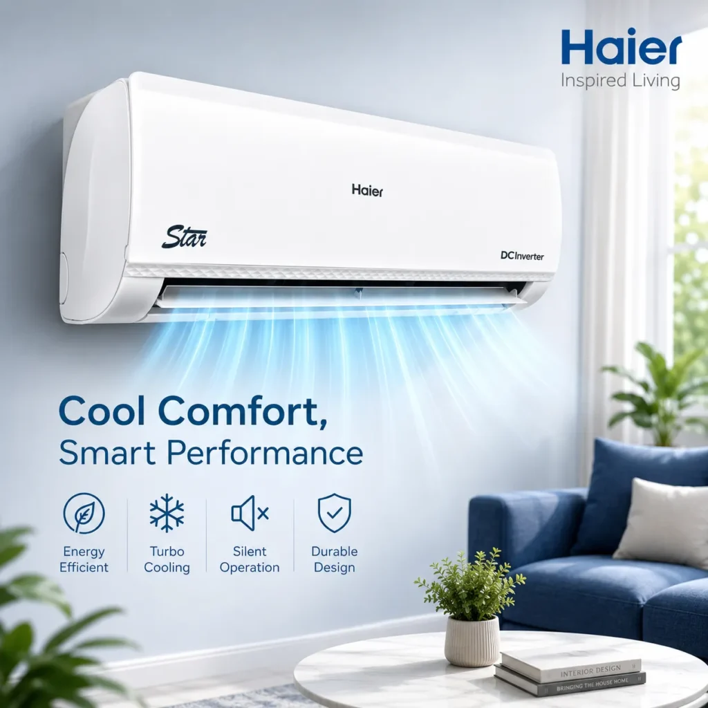 HAIER HSU-19HFCA/023WDC (White) Triple Inverter