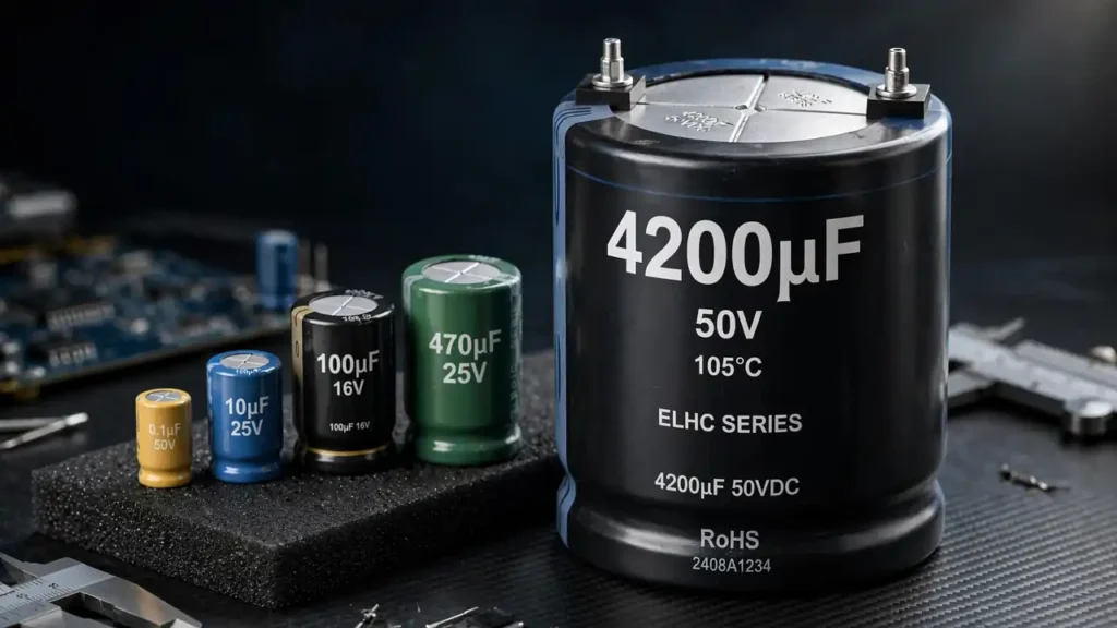 Find 35V 4200uF aluminum electrolytic capacitor in Charsadda