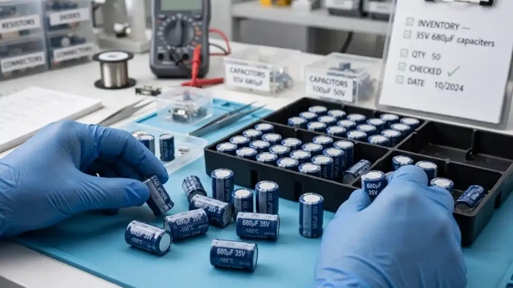 Best 35V 680uF aluminum electrolytic capacitor in Islamabad