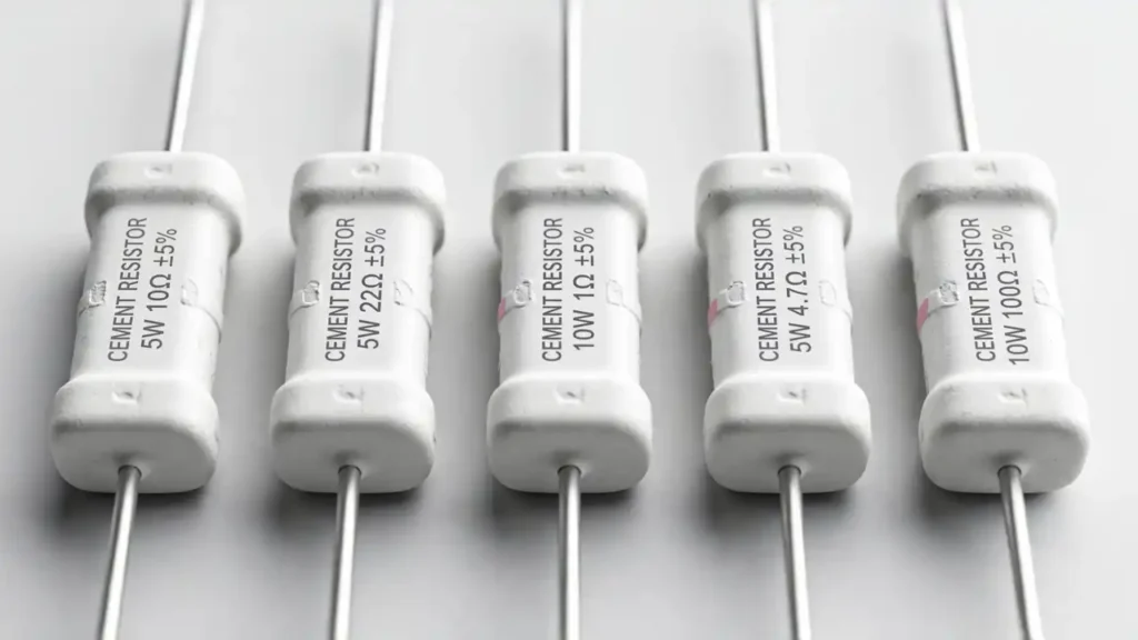 33 Ohm 5W wirewound cement resistor with axial leads