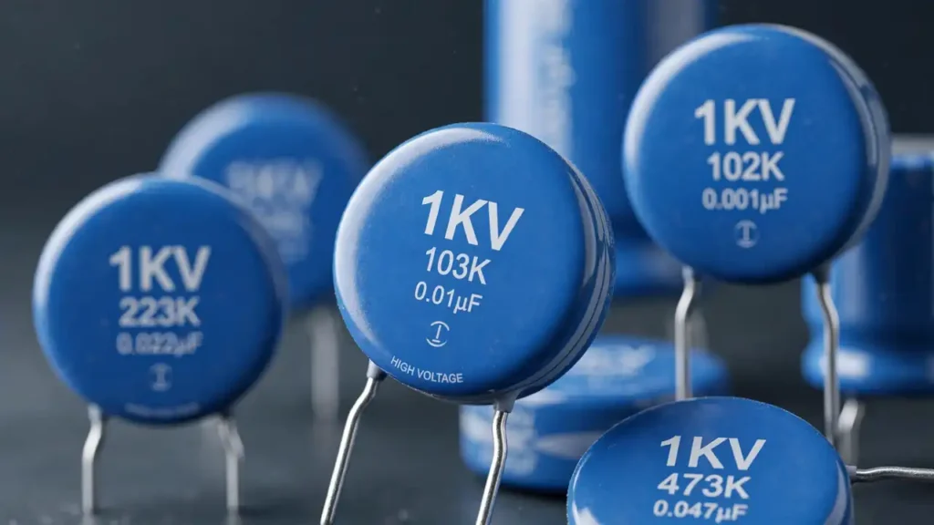 102PF 1000PF 1KV DIP ceramic disc capacitor for high voltage circuits