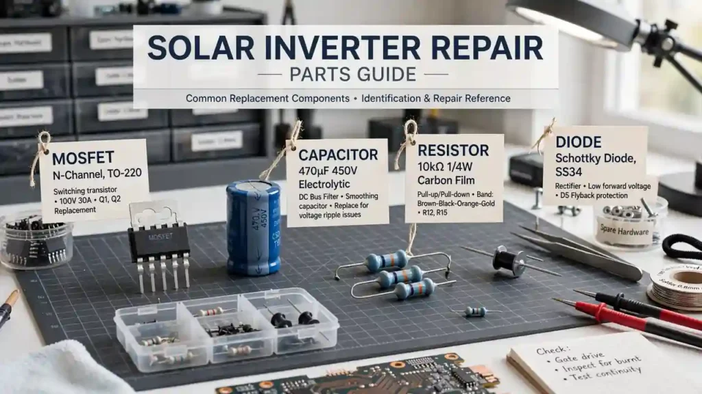 Solar inverter repair parts names guide
