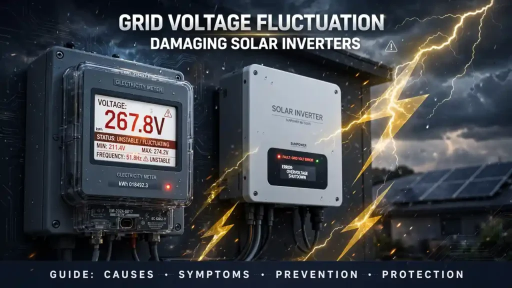 Grid voltage fluctuation damaging inverter