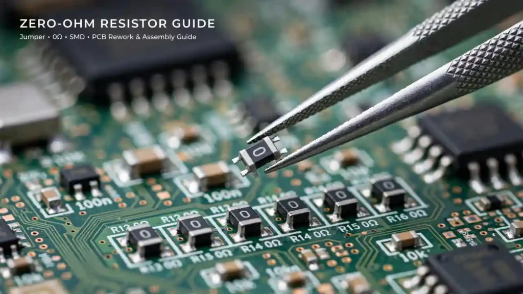 0 ohm 1W jumper resistor for PCB routing and configuration